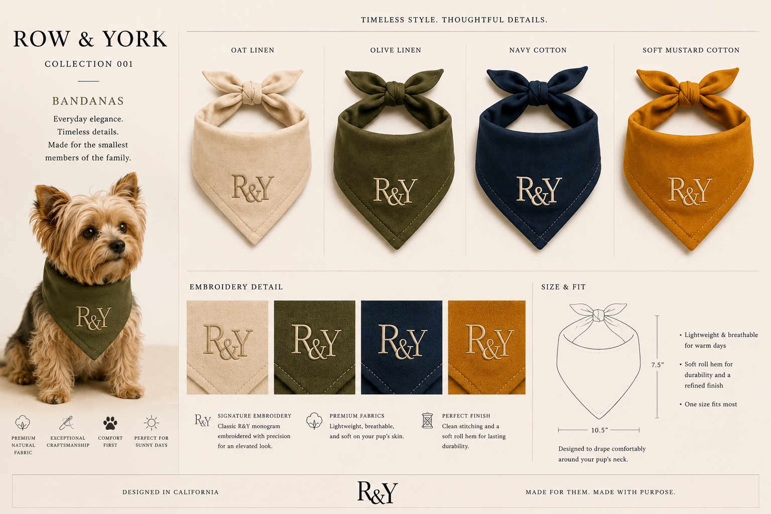 Oat The Everyday Bandana collection concept