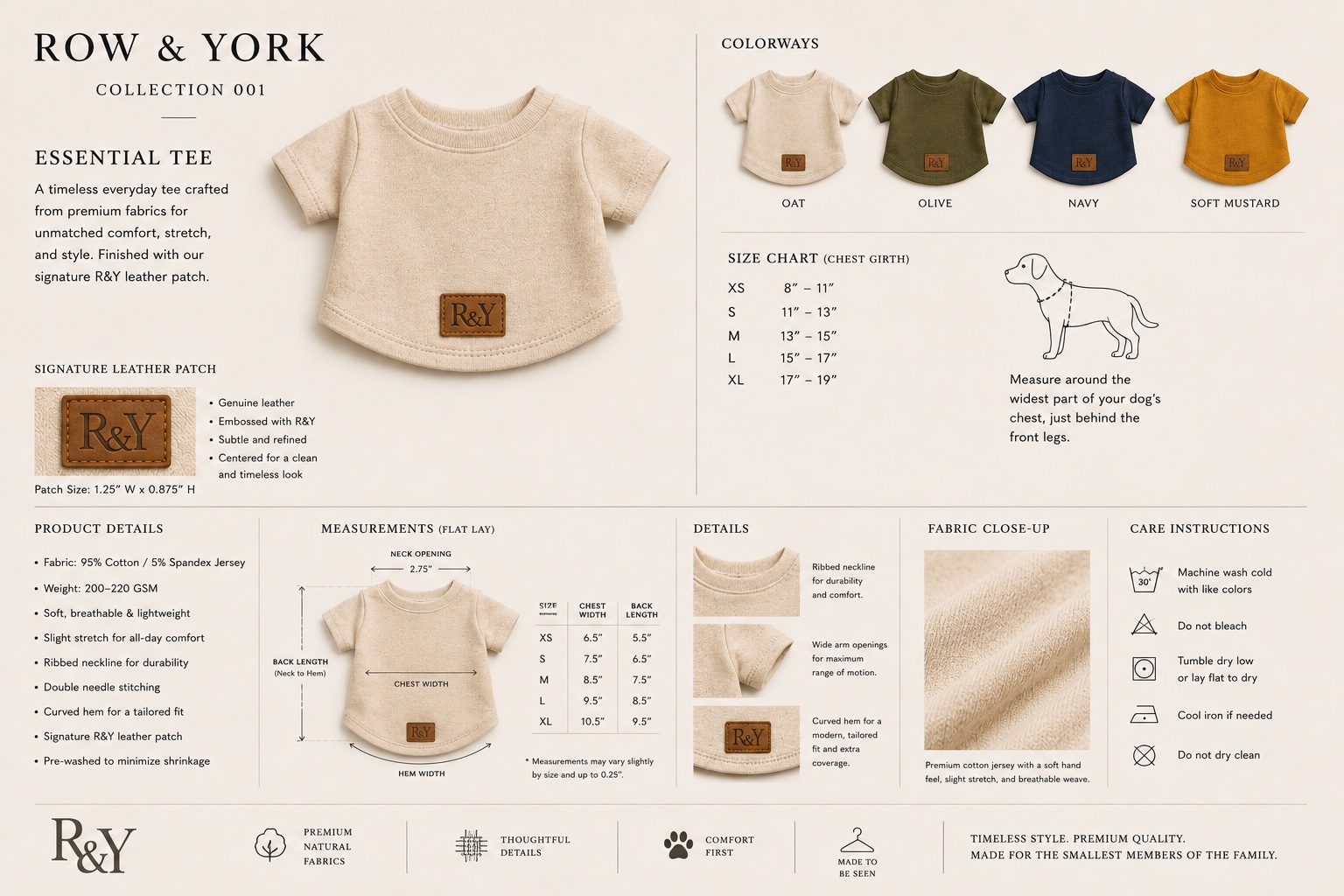 Oat The Essential Tee collection concept